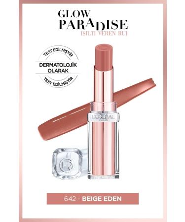 L'Oreal Paris L'or al Paris Glow Paradise Balm-in-lipstick - Shimmering Lipstick 642 Beige Eden