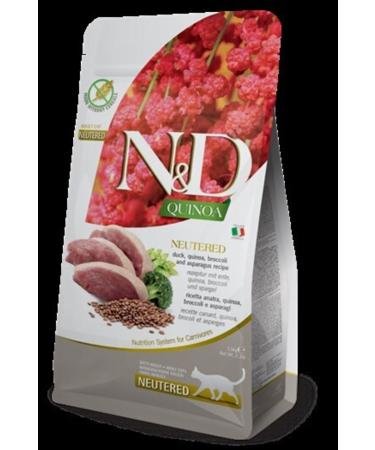 N & D N_d Quinoa Duck Meat Quinoa Broccoli Sterilized Cat Food 1.5kg
