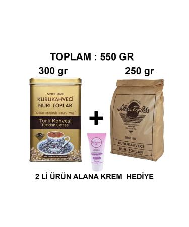 Kurukahveci Nuri Toplar Nuri Toplar Kurukahveci Turkish Coffee 300 Gr. Tin - 250 Gr Pouch 2-pack
