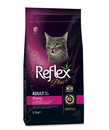 Reflex Plus 1.5 Kg Adult Cat Food with Salmon for Picky Cats