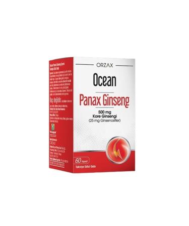 Ocean Orzax Panax Ginseng 500 mg 60 Capsules