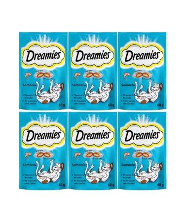 Dreamies Salmon Cat Reward Food 60 Gr 6 Pieces