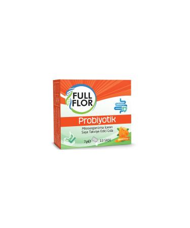 FULLFLOR Probiotic Orange Flavor 10 Sachets