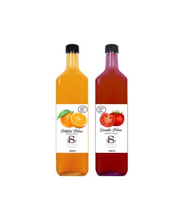 Suheylaana Natural Orange Vinegar 1000 ml And Natural Tomato Vinegar 1000 ml