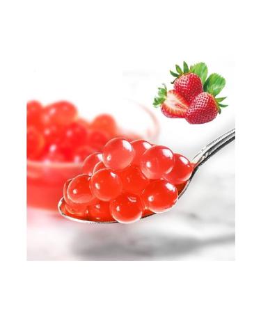 Dragon Fire Strawberry Flavored Bubble Tea Pearls 1000 Gr.-popping Boba-bubble Tea -tapioca Pearls - Buy Online on GoSupps.com