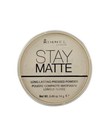 Rimmel London Stay Matte Transparent Pressed Powder No: 001
