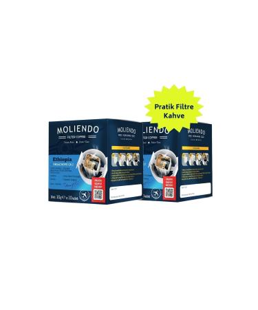Moliendo Ethiopia Yirgacheffe Practical Filter Coffee Advantage Package 2 X 10 Total 20 Pieces