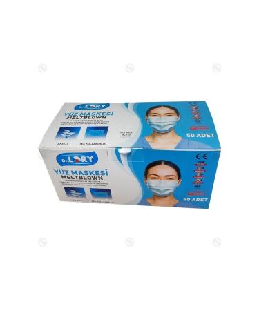 Dr. Lory White Medical Face Mask Meltblown Thin Elastic 3 Layer Wire - Buy Online on GoSupps.com