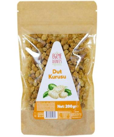 RETURN TO THE AEGEAN Dried Mulberry - 200 Gr. (NO ADDITIONAL SUGAR - NATURAL DRIED - NUT - DOES NOT CONTAIN ADDITIVES OR PRESERVATIVES)