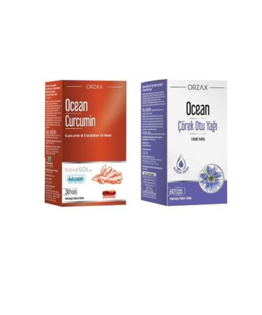 Ocean Curcumin 30 Capsules + Black Cumin Oil 60 Capsules Double Set