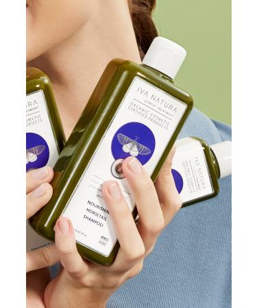 Iva Natura 2 Pack Organic Hyaluronic Acid Nourishing Shampoo Horsetail Plant Extract 350 ml - Buy Online on GoSupps.com