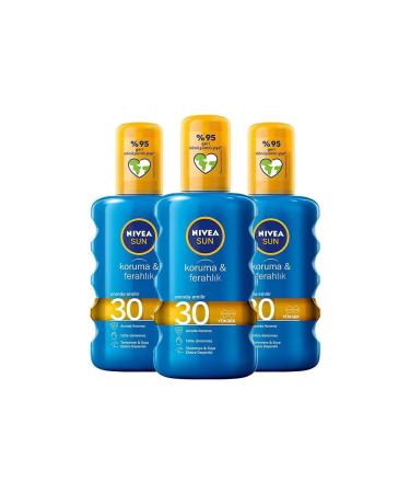 NIVEA Sun Sun Spray 200 Ml Protection & Freshness 30 Gfk X 3