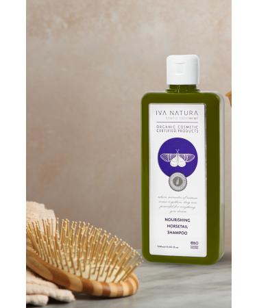Iva Natura 2 Pack Organic Hyaluronic Acid Nourishing Shampoo Horsetail Plant Extract 350 ml - Buy Online on GoSupps.com