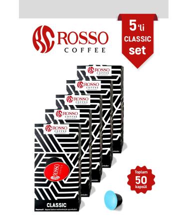 Classic Capsule Coffee Set of 5 10 Pack - Compatible with Nespresso Machines