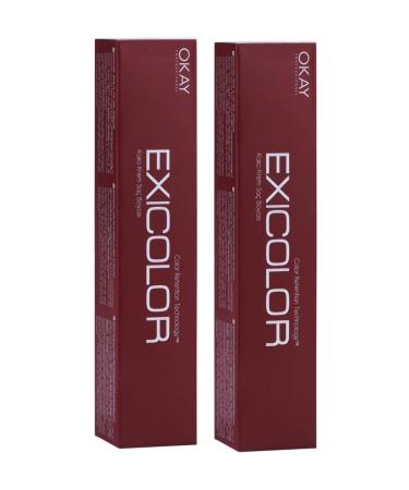 Exicolor 3.4 Dark Chestnut 60 ml 2-Pack Hair Dye