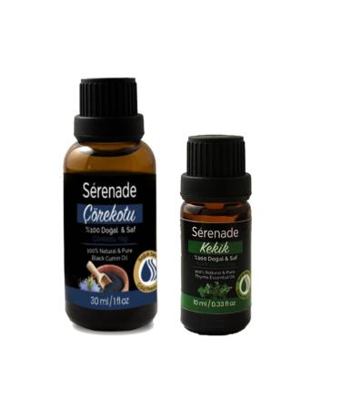 Serenade Organic Set Thyme Oil 10 ml and Black Cumin Oil 30 ml