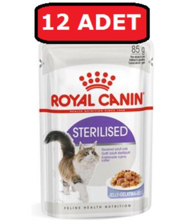 Royal Canin Royal Canin Sterilized Neutered Cat Wet Food 12 Pieces X 85 gr Jelly Pouch Gel