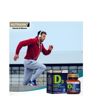 Nutraxin Vitamin D3 1000 Iu 120 Tablets
