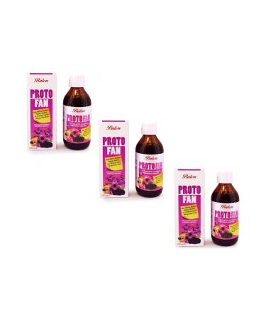 Balen Protofan Black Elderberry Extract Propolis Extract and Vitamin C 150 ml 3 Pieces