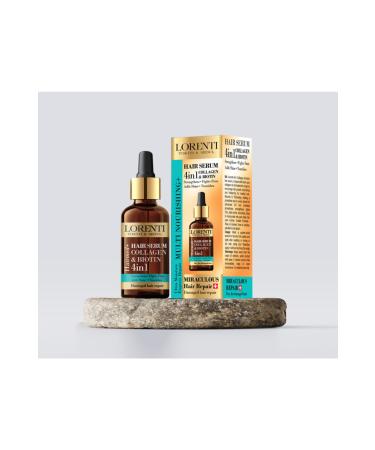 LORENTI Collagen & Biotin Nourishing Smoothing Repairing Hair Care Serum 4 in 1 50 ml