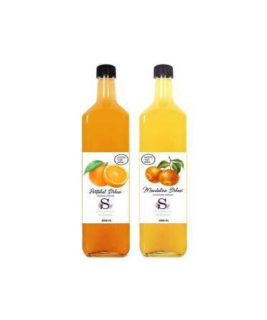 Suheylaana Natural Orange Vinegar 1000 Ml And Natural Tangerine Vinegar 1000 Ml