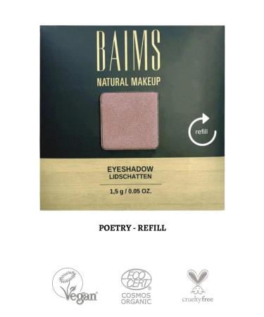 baims Eyeshadow Quad Palette (QUAD EYESHADOW) Refill Organic Vegan Eyeshadow