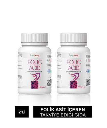 LeeRoy Folic Acid 90 Tablets 2 Pack