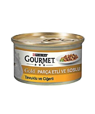 Gourmet Gold Chicken Liver Adult Cat Canned Food 85 Gr X 8 Pieces
