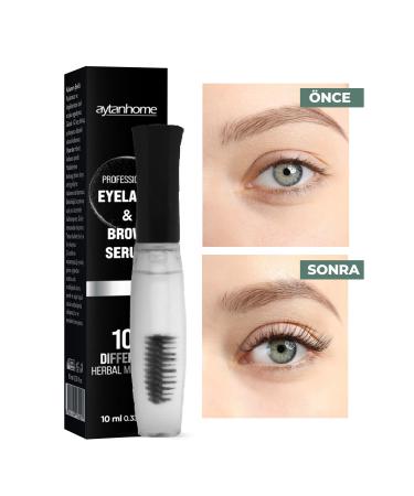 Aytan Home Herbal Eyebrow Eyelash Care Serum 10 Natural Mix Keratin and Argan Oil 10 ml - Buy Online on GoSupps.com