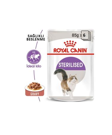 Royal Canin Gravy Sterilized Wet Cat Food 85 Gr X 6 Pieces