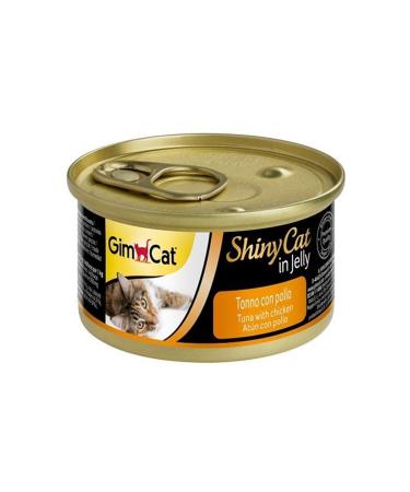 Gimcat Shinycat Canned Tuna and Chicken in Gel 70 Gr