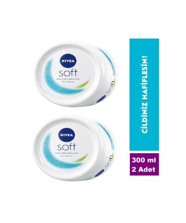 NIVEA Soft Moisturizing Care Cream 300 Ml X 2 Pieces