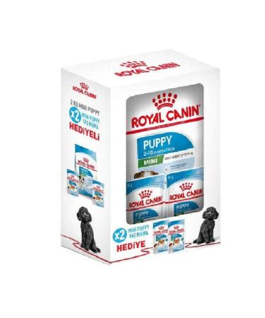 Royal Canin Mini Puppy Small Breed Puppy Food 2 Kg + 2 Pieces Mini Puppy Wet Food