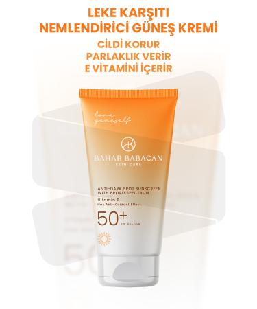 Bahar Babacan Vitamin E and Baobab Oil Anti-Stain High Protection Sun Cream Spf 50 50ml