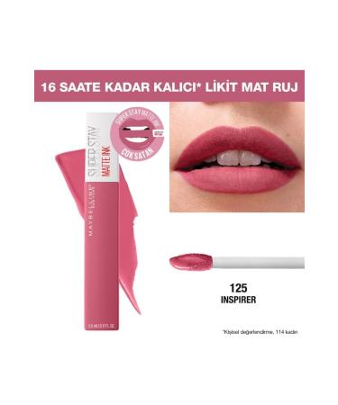 Maybelline New York Maybelline Super Matte Liquid Lipstick That Lasts All Day 125 Inspirer X2 - Buy Online on GoSupps.com