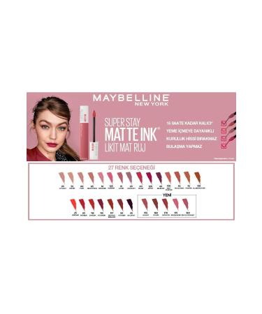 Maybelline New York Maybelline Super Matte Liquid Lipstick That Lasts All Day 125 Inspirer X2 - Buy Online on GoSupps.com