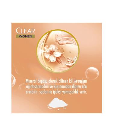 Clear Women Anti-Dandruff Shampoo Clay Therapy Purified and Soft Hair 350 ml Dm - Buy Online on GoSupps.com