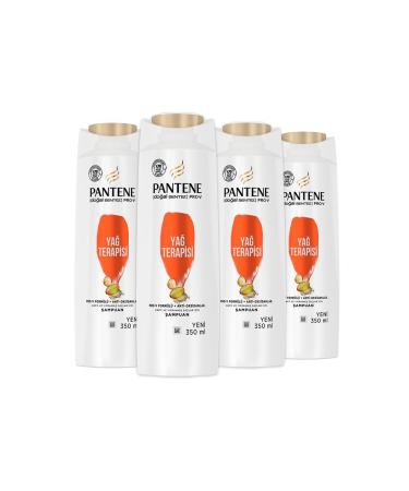 Pantene Shampoo Pro-v Natural Synthesis Oil Therapy 350 Ml X 4