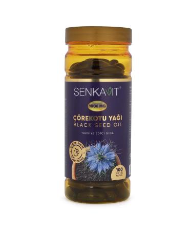 Senkavit Herbal Black Cumin Oil Softgel 1000 Mg 100 Capsules - Buy Online on GoSupps.com
