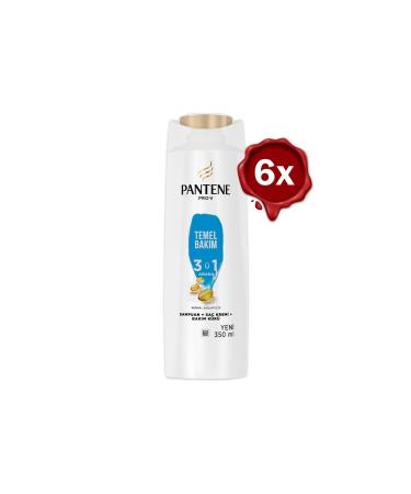 Pantene Shampoo Pro-v Basic Care 3 in 1 350 Ml X 6