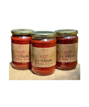 MOTHER OLIVE Homemade Tomato Paste Advantageous Package 700 Gr X 3 Total 2.100 Gr