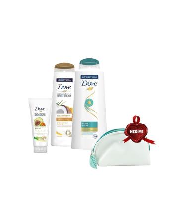 Dove Shampoo 600 Ml 400 Ml and Hair Conditioner Avocado Gift Bag