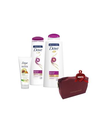 Dove Shampoo 600 Ml 400 Ml and Hair Conditioner Avocado Gift Bag