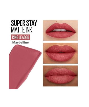 Maybelline New York Super Matte Liquid Lipstick That Lasts All Day Long 175 Ringleader X2 - Buy Online on GoSupps.com