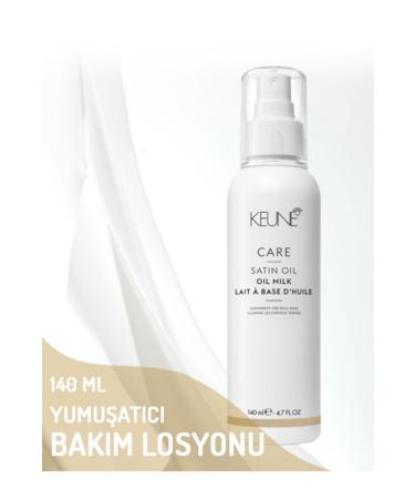 Keune Satin Oil Softening Leave-In Care Lotion for Dry and Lifeless Hair 140 ml - Buy Online on GoSupps.com
