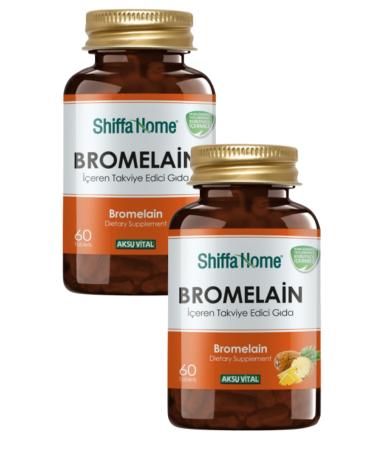 Shiffa Home Bromelain 60 Tablets X 2 Pieces