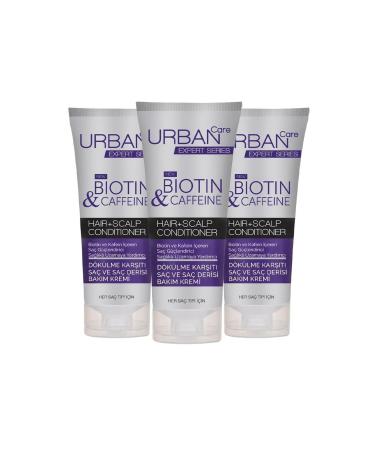 Urban Care Expert Biotin & Caffeine Hair and Scalp Care Cream 200 Ml X 3