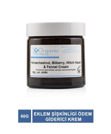 The Organic Pharmacy Horsechestnut Bilberry w.hazel & Fennel Cream for Joint Swelling and Edema for Pregnant Women 60 G