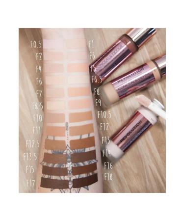 Revolution Conceal & Define Foundation Intensive Coverage Oil-Free Foundation F1 - Buy Online on GoSupps.com