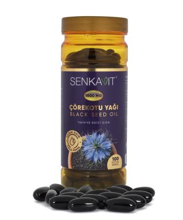 Senkavit Herbal Black Cumin Oil Softgel 1000 Mg 100 Capsules